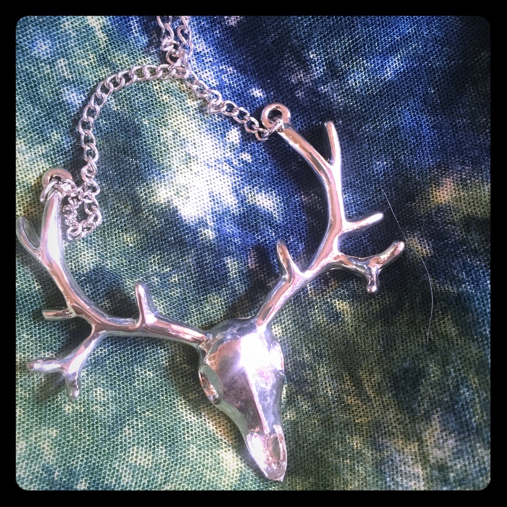 Deer skull/rack. Sterling sliver 🦌💀